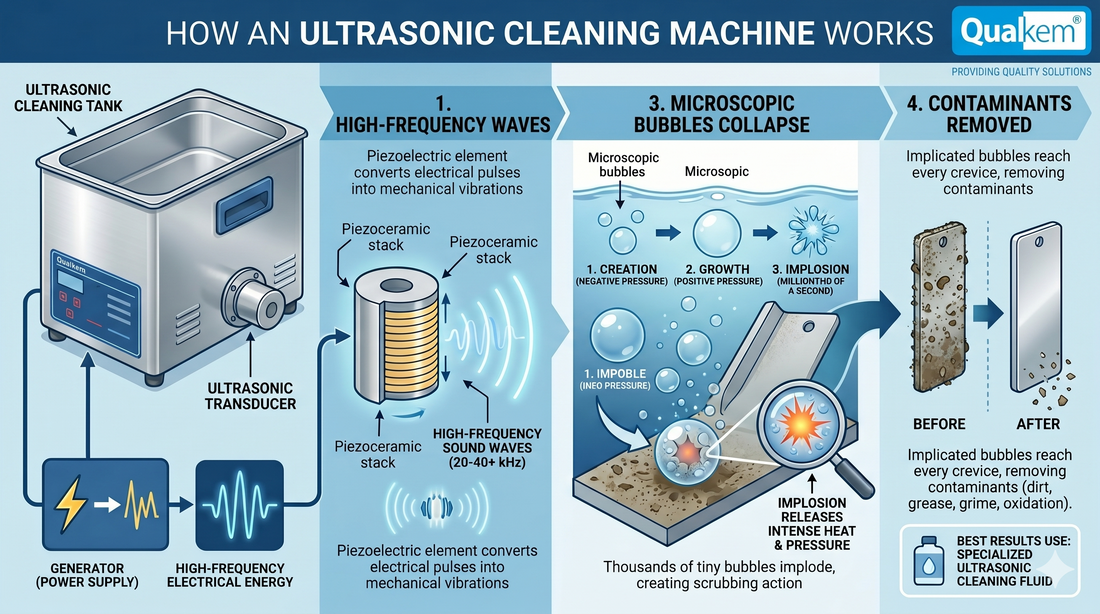 Ultrasonic Cleaners Explained: What They Are, How They Work, and What Fluid to Use