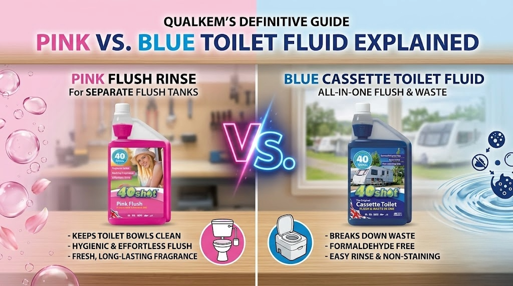 Pink vs Blue Toilet Fluid Explained