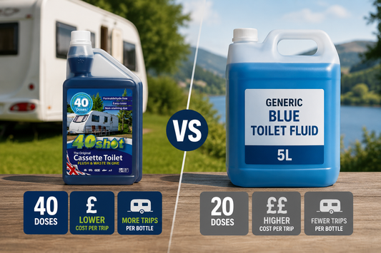 Caravan Toilet Fluid Doses Per Bottle: Cost Per Trip Compared