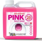 LeisureTime Pink Toilet Fluid Concentrate 25 Treatments – Caravan & Motorhome Rinse, Formaldehyde Free, Septic Safe