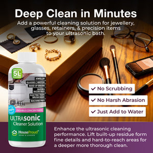 Ultrasonic Cleaner Solution - 250ml Concentrate