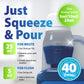 40 Shot Blue Cassette Toilet Fluid - 1 L Concentrate  2-in-1