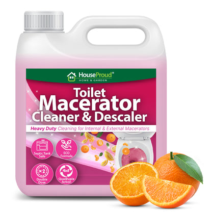 HouseProud Macerator Toilet Cleaner & Descaler - 1L Concentrated