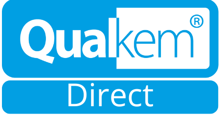 Qualkem Direct logo on a blue background