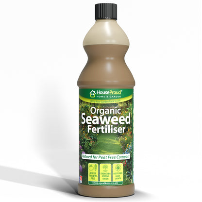 Seaweed Fertiliser for Plants – Organic Liquid Feed for Indoor & Outdoor Use – Cold Pressed with Humic, Amino & Fulvic Acids