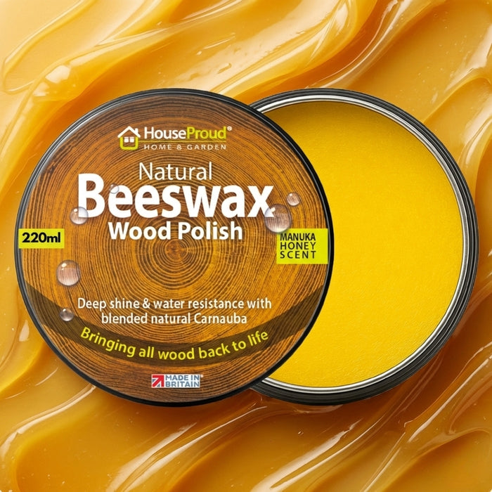 HouseProud Beeswax Wood Furniture Polish – 220ml