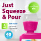 40Shot Pink Toilet Rinse 1L Concentrate – 40 Doses, Caravan & Motorhome Flush Fluid, Biodegradable, Fresh Fragrance