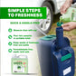 LeisureTime Green Toilet Fluid 2-in-1 25 Treatments – Caravan & Motorhome Waste & Rinse, Formaldehyde Free, Septic Safe
