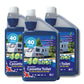 40Shot Blue Toilet Fluid 1L Concentrate – 40 Doses, 2-in-1 Waste & Rinse, Formaldehyde Free, Amaretto Cherry Scent